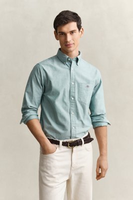Oxfordskjorte i regular fit BOTANICAL HUE XL