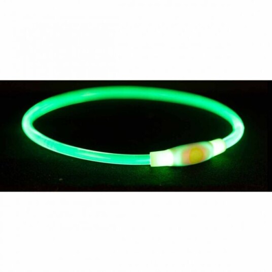 Trixie Hundehalsbånd med LED Lys Rød 65 cm