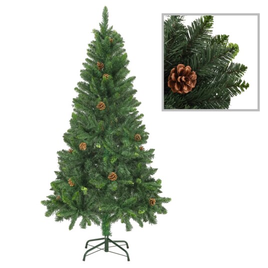 vidaXL Kunstig juletre med furukongler grønn 150 cm vidaXL Kunstig juletre med furukongler grønn 150 cm