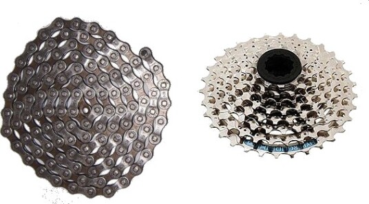 Kassette + kæde sampak 8 speed Shimano