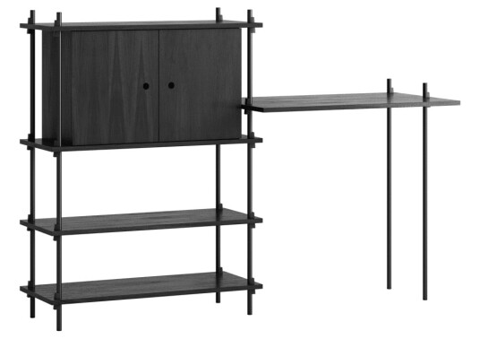Moebe shelving system s.115.2.D Sort