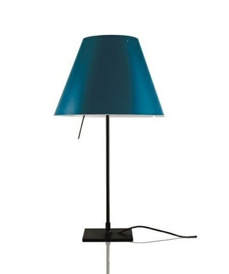 Luceplan - Costanzina Bordlampe Svart/Petroleum Blue