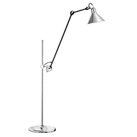 Lampe Gras N215 Gulvlampe Matt Sort & Krom Lampe Gras N215 Gulvlampe Matt Sort & Krom