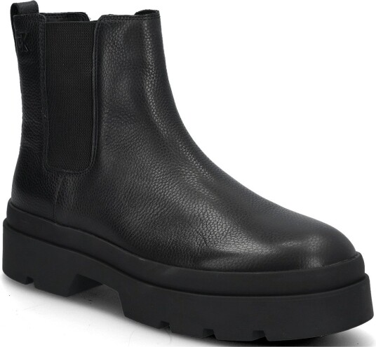 Calvin Klein Lugged Chelsea Boot Tu Lth   TRIPLE BLACK   44 x 44