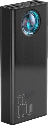 Baseus Amblight 30000mAh 65W Hurtiglader med 4xUSB USB-C - Svart