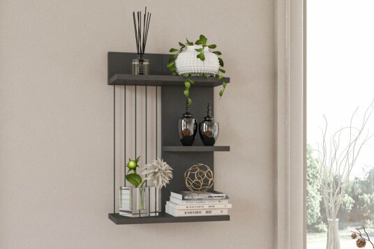 Vegghylle Jaennis 40x19 cm Antrasitt