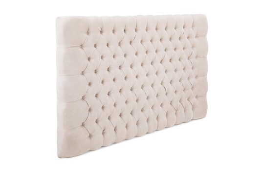 Sengegavl Estelle 210 cm Fløyel Beige