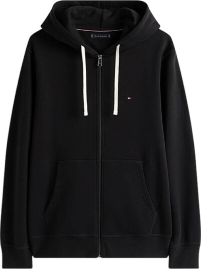 Tommy Hilfiger Essential Fleece Zip Through - Black - XL