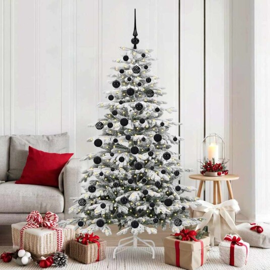  Kunstig sammensatt juletre Hvit 180 cm PE og PVC