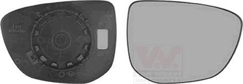 Speilglass ytterspeil VAN WEZEL 0984832