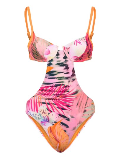 Desigual Swim_Nasau One Piece 8018 Yellow Xl Multi/patterned S