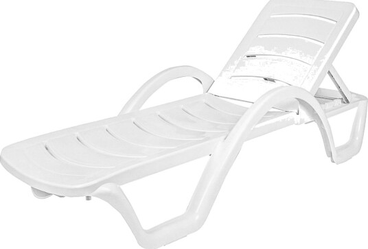 Siesta Solseng Havana; 187x54x30 cm LxBxH; Hvit; 2 Stykk / Forpakning