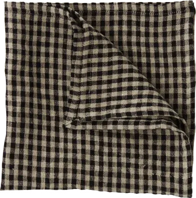 Olsson & Jensen Vipa linserviett 45x45 cm Svart sand Olsson & Jensen Vipa linserviett 45x45 cm Svart sand
