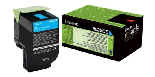 Lexmark toner cartridge - Cyan - Laser toner Blå