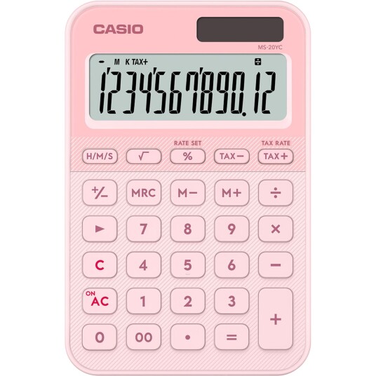 Casio MS 20YC LP Kalkulator Rosa Casio MS 20YC LP Kalkulator Rosa