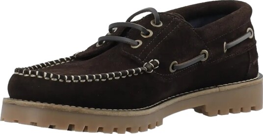 Bianco Biagreg Boat Shoe Stitched Moc Suede Brown 40