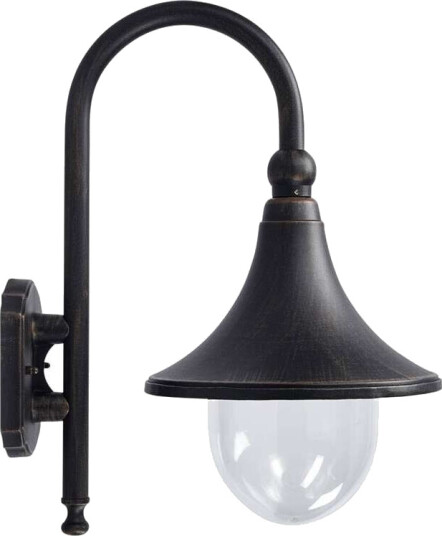 Lindby Utendørs vegglampe Daphne, antikk svart Lindby Utendørs vegglampe Daphne, antikk svart
