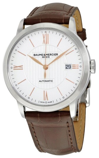 Baume & Mercier Herreklokke MOA10263 Classima Sølvfarget/Lær