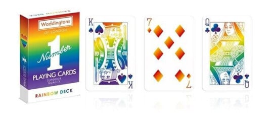 Winning Moves Rainbow Waddingtons Number 1 Playing Cards ENGLISH