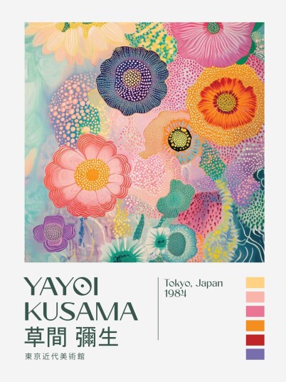 Namly Design Plakat Yayoi Kusama Blomst POSTERNUXO8K