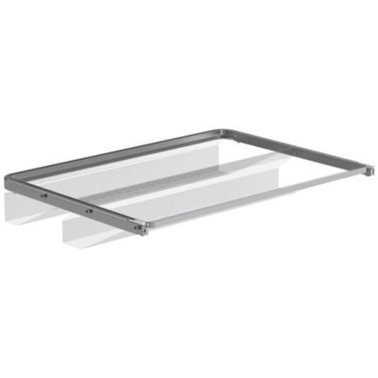 Elfa Skohylle uttrekkbar mesh 60/40 platinum 605 x 430 x 96 mm