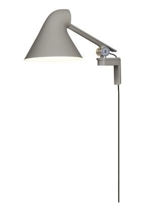 Louis Poulsen NJP Vegglampe Kortarm 3000K Lys Aluminium/ Grå Louis Poulsen NJP Vegglampe Kortarm 3000K Lys Aluminium/ Grå
