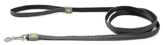 Hunter Hundehalsbånd 15mm 180cm Antrasitt med Pustende 3D Mesh Hunter Hundehalsbånd 15mm 180cm Antrasitt med Pustende 3D Mesh