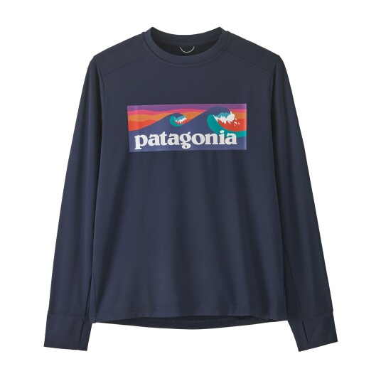 Patagonia Kids L/S Cap SW T shirt New Navy XL 14år