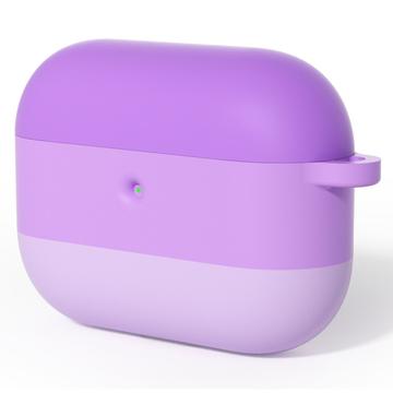 AirPods Pro 3 Gradient støtsikkert silikonetui med karabinkrok Lilla
