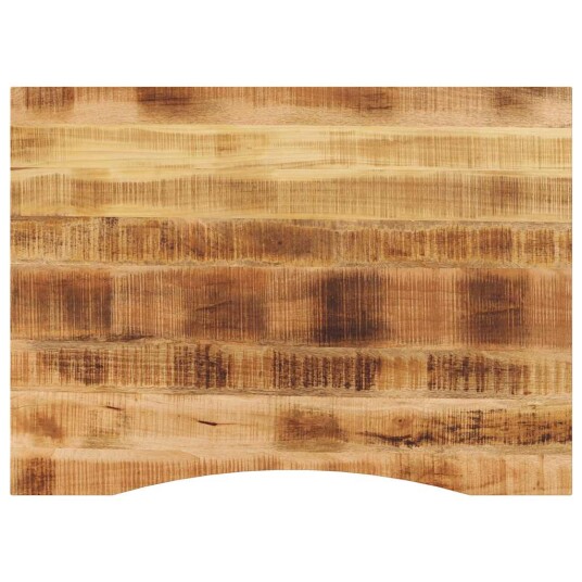 Skrivebordsplate med kurve 100x80x2,5 cm heltre grovt mangotre 8721012089174