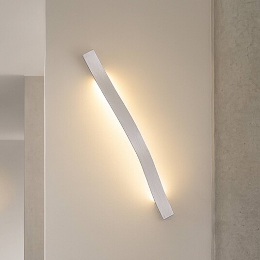 LED vegglampe Alvon Lindby Aluminium / grå / sink Stue / spisestue Metall Moderne