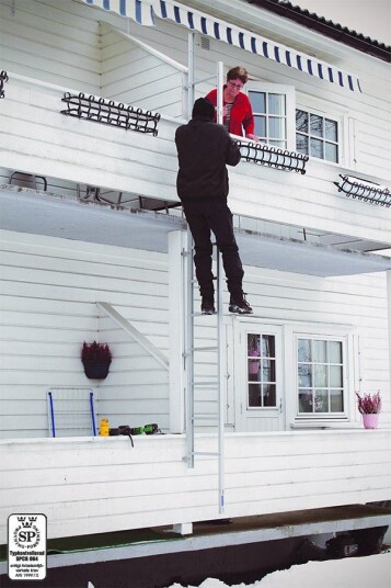 Alu Stigen Utfellbar Brannstige 3.9m Standard