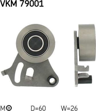 Strammehjul registerreim SKF VKM 79001