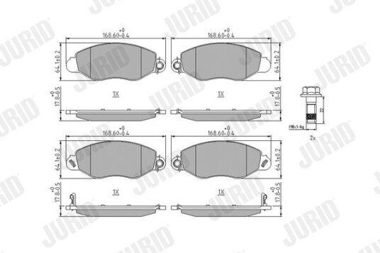 Bremseklosser JURID 573110J Bremseklosser JURID 573110J