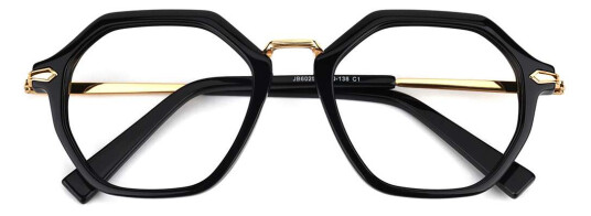 Briller Hala fra eo Selection Svart Acetate|Metal Rund Medium