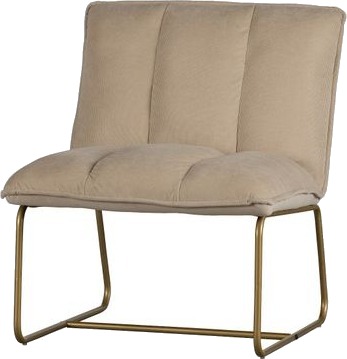 Woood Fie Loungestol - Sandfarget Fløyel Unoliving 1706423-01-0 1640127-01-0