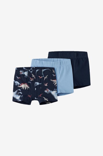 Name It Boksershorts nmmTights Navy Dino 3 pakning Blå Name It Boksershorts nmmTights Navy Dino 3 pakning Blå