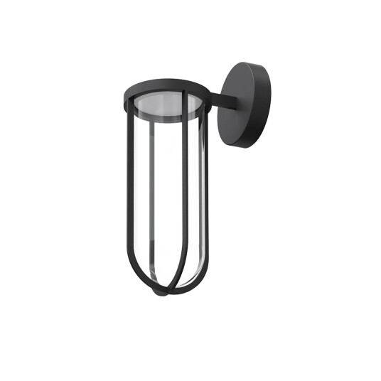 Flos In Vitro utendørs vegglampe - svart Flos In Vitro utendørs vegglampe - svart
