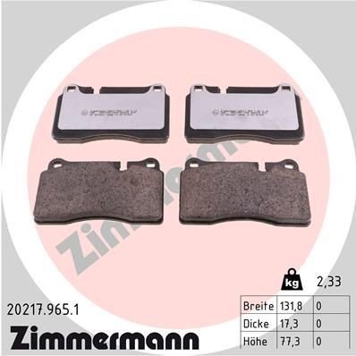 Bremseklosser ZIMMERMANN 20217.965.1