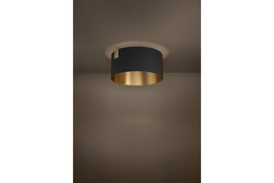 Plafond Eglo Tortola 1 Svart/Messing