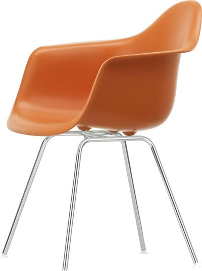 Vitra Eames Plast DAX Spisestol med Armlener Rusten Oransje Vitra Eames Plast DAX Spisestol med Armlener Rusten Oransje