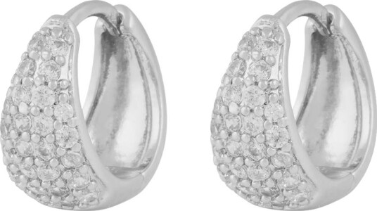 Snö of Sweden Essential Honey Crystal Øredobber i Sølv med Dråpeformet Design Snö of Sweden Essential Honey Crystal Øredobber i Sølv med Dråpeformet Design