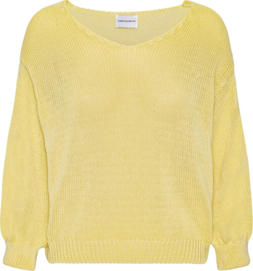 Americandreams Dame Strikkevarer Gul S,