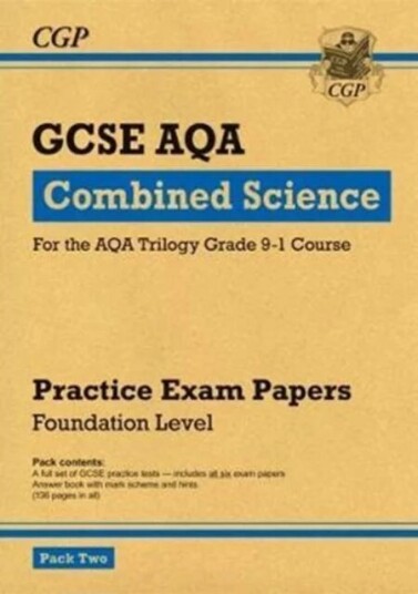 Gcse Combined Science Aqa Practice Papers: Foundation Pack 2 Av Cgp Books