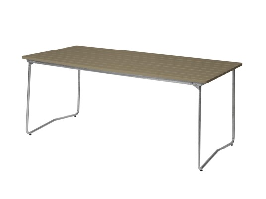 Grythyttan Stålmöbler Bord B31 Lysegrønn lakkert eik/galvanisert stål 170 x 92 cm Grønn