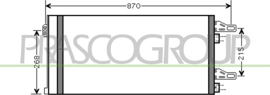Kondensator, klimaanlegg PRASCO CI954C001