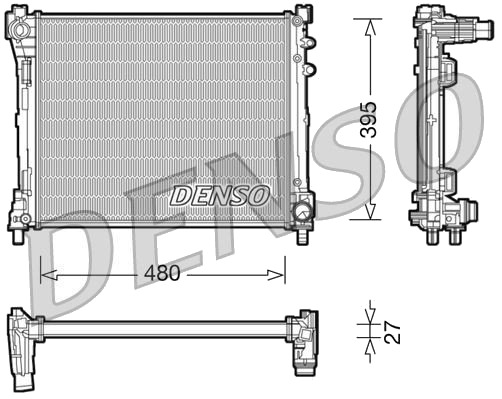 DENSO DRM13014 Radiator motorkjøling