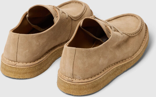 Selected Slhchristian Suede Wedge Moc-Toe Shoe - Beige - 40