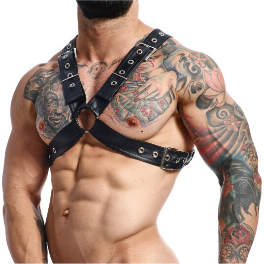 MaleBasics DNGEON X Cross Chain Kroppssele - Svart MaleBasics DNGEON X Cross Chain Kroppssele - Svart