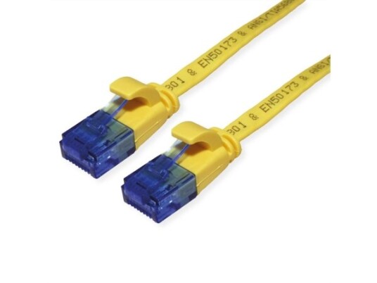 Value 21.99.2032 2 M Cat6a U/Utp (Utp) Rj-45 Rj-45 Gult